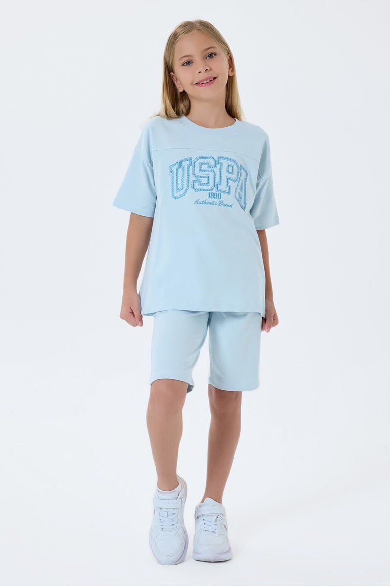 U.S. Polo Assn. Girls Blue Bermuda Set - Image 5